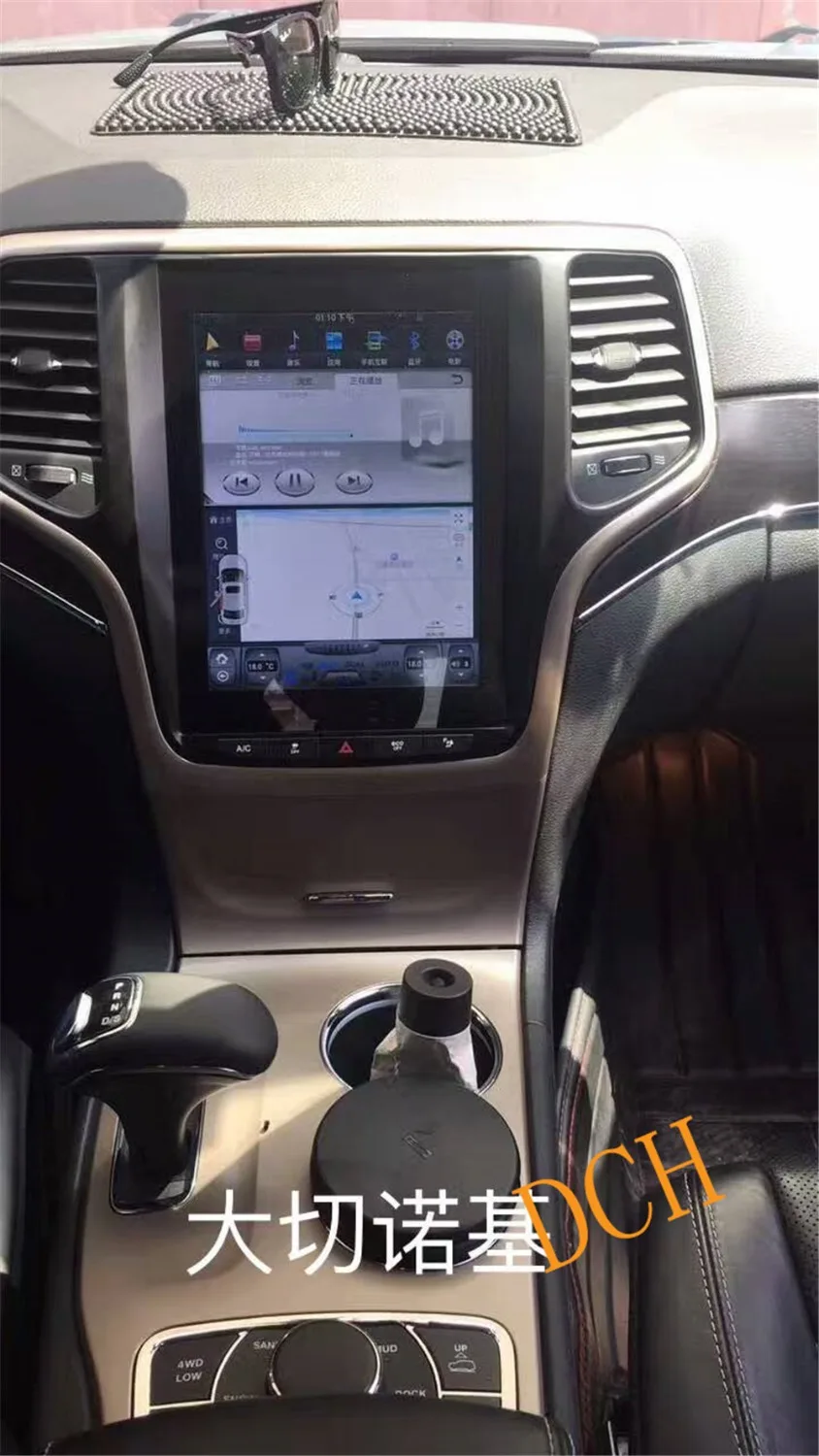 Автомобильный DVD плеер 10 4 дюйма в стиле Tesla Android 9 0 с GPS навигацией для Jeep Grand Cherokee 2012