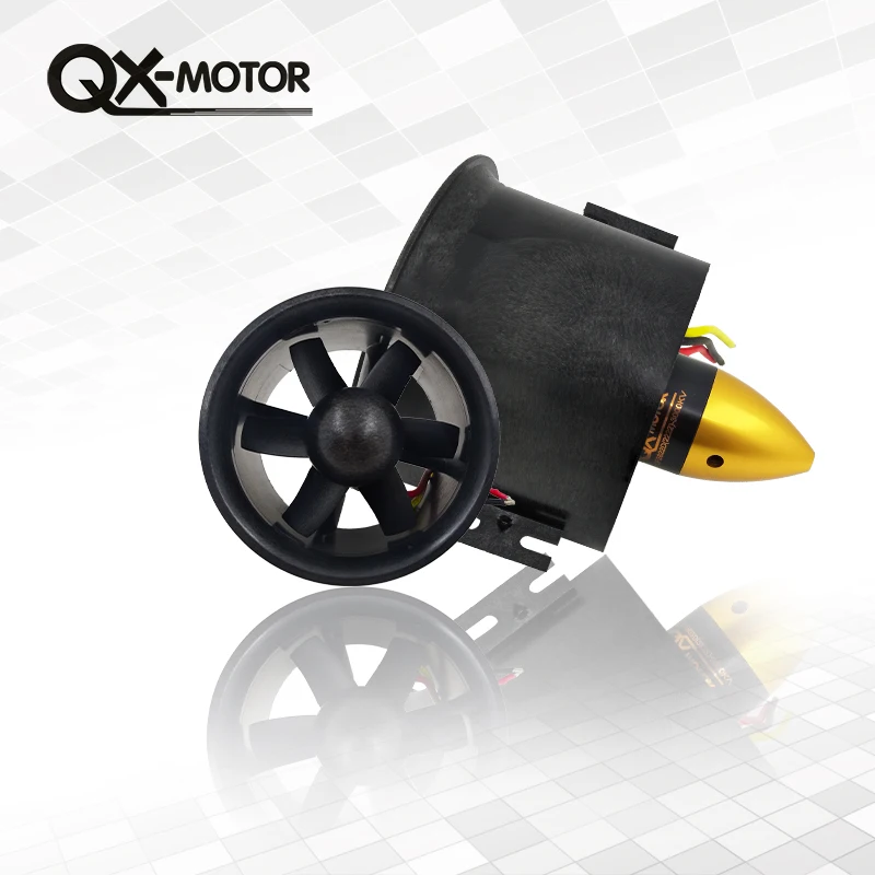

QX-MOTOR 70mm 6 Blades Ducted Fan EDF With 2839 3200KV /3000kv Motor Brushless For RC Airplane Model Parts