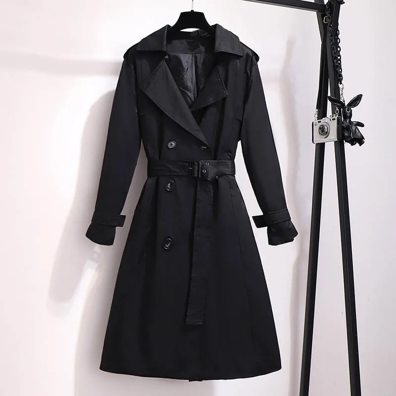 Осенний Тренч пальто для женщин плюс размер осень 2019 Новая ветровка Корейская