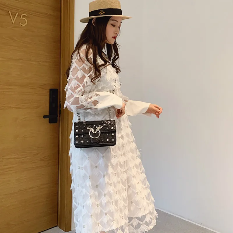 

Fashion Rivet Small Square Bag 2020 New Female Bag Shoulder Messenger Small Bag Chain Swallow Bag Genuine Leather Louie Vuiton