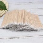 500 шт., деревянные ватные палочки для наращивания ресниц