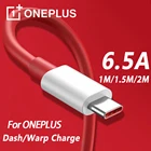 65 Вт для Oneplus 9 9R Nord 2 N10 CE 5G Warp Charge Type-C Dash Cable 6A Быстрая зарядка One Plus 8 7 Pro 7 t 7 T 6t 9RT Warp Charger