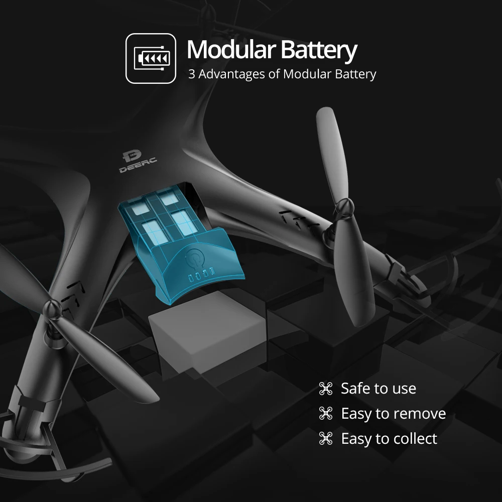 DEERC DE24 5G gps RC Дрон с камерой 1080p FHD 300M WIFi FPV 120 ° широкоугольный Tapfly gps Follow Me RC Квадрокоптер