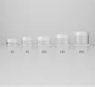 3g5g10 г1 5g20g Пластик прозрачный пустой Макияж Jar горшок многоразового образец бутылки для крем-лосьон для лица косметический контейнер
