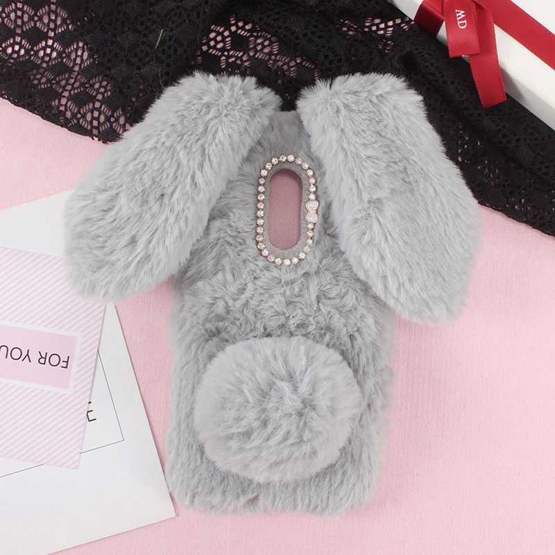 DIY Soft Furry Hot Hand Rabbit Beautiful Style Cover Protect Phone Case For Xiaomi Redmi 7 K20 Pro Y3 Skin TPU Silicone Etui | Мобильные