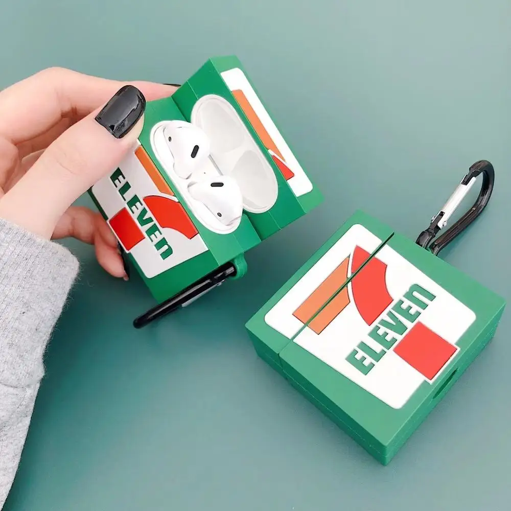 Симпатичные 7 Eleven классические наушники зарядный чехол для AirPods 1 2 беспроводные