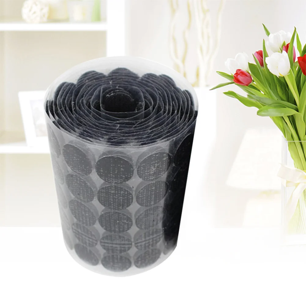 

500 Pairs 20mm Diameter Round Back Sticky Tapes Hook and Loop Self Adhesive Dot Tapes