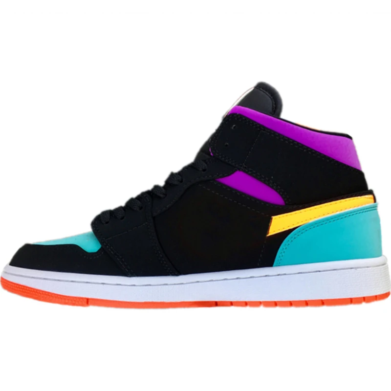 

1 Quality OG Bio Hack UNC Chicago Patent Basketball Shoes 1s Shattered Backboard Tie Dye Face Tasm Sneaker