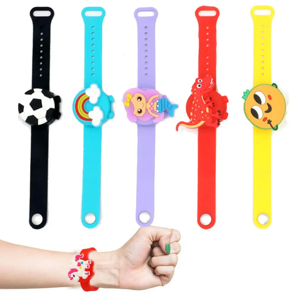 

Hand Sanitizer Dispenser Pumps Watch Sanitizer Hand Sanitizer Disinfectant Silicone Bracelet Wristband Dispenser Wearable New