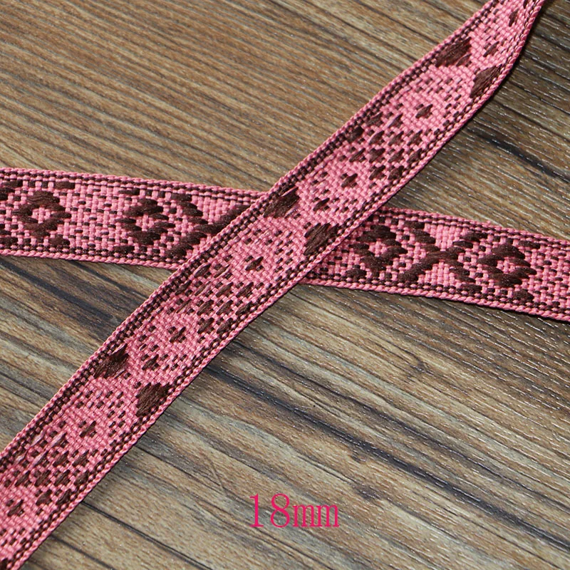 18MM 5YARD 5 ярдов плетение с вышивкой кружева аксессуары DIY ручной работы одежды, юбки, шляпы, одежды кружева - Цвет: 18MM 5YARD