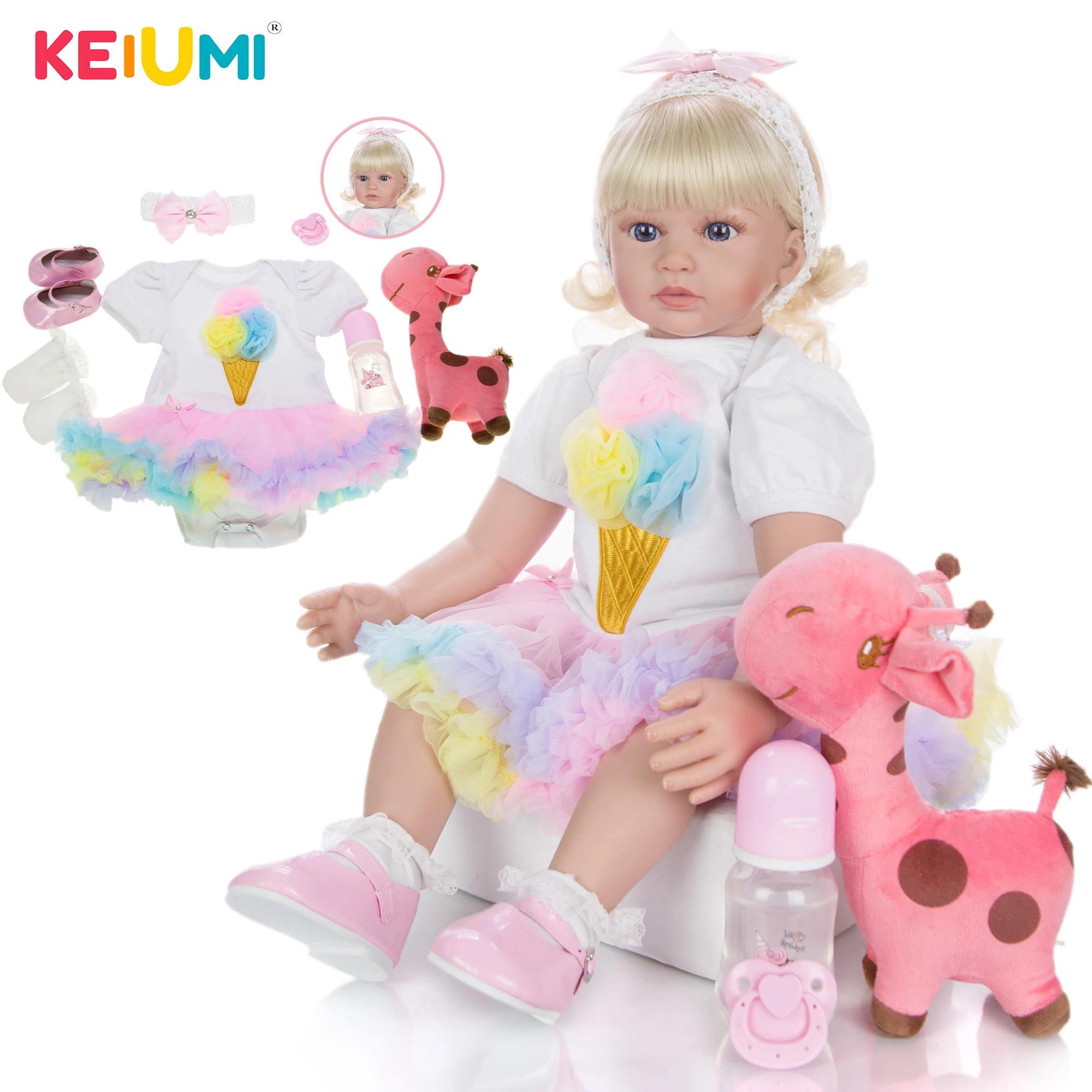 Очаровательные реалистичные куклы реборн 60 см силиконовые мягкие тканевые для