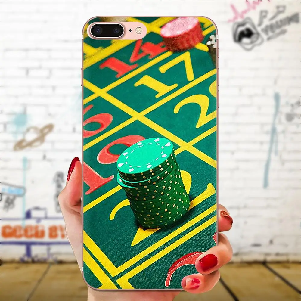 Для задней панели чехол Защитный азартные игры фишки для Huawei Honor 4C 5A 5C 5X6 6A 6X7 7A 7C 7X8
