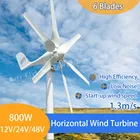 Ветряная Турбина, генератор 12 В 24 в 48 в 400 Вт 600 Вт 800 Вт, ветряная мельница с бесплатной альтернативной энергией с гибридным контроллером MPPT, 356 лезвий