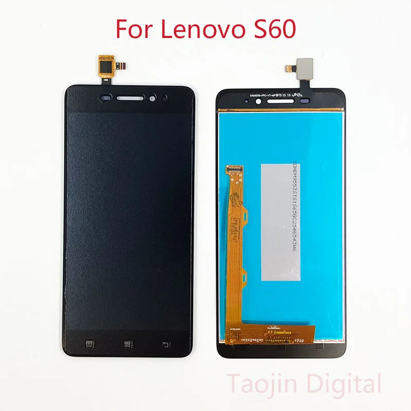 5," для lenovo S60 S60t S60a S60w ЖК-дисплей с сенсорным экраном дигитайзер Сенсорная панель в сборе Полная замена