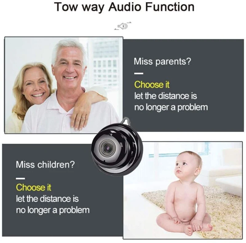 

Mini Camcorders 1080P Mini IP WIFI Camera Camcorder Wireless WiFi Home Security DVR Night Cameras Camcorders