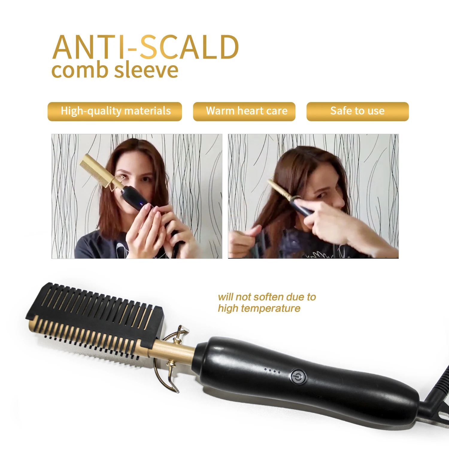 ferro alisamento de cabelo escova de alisamento
