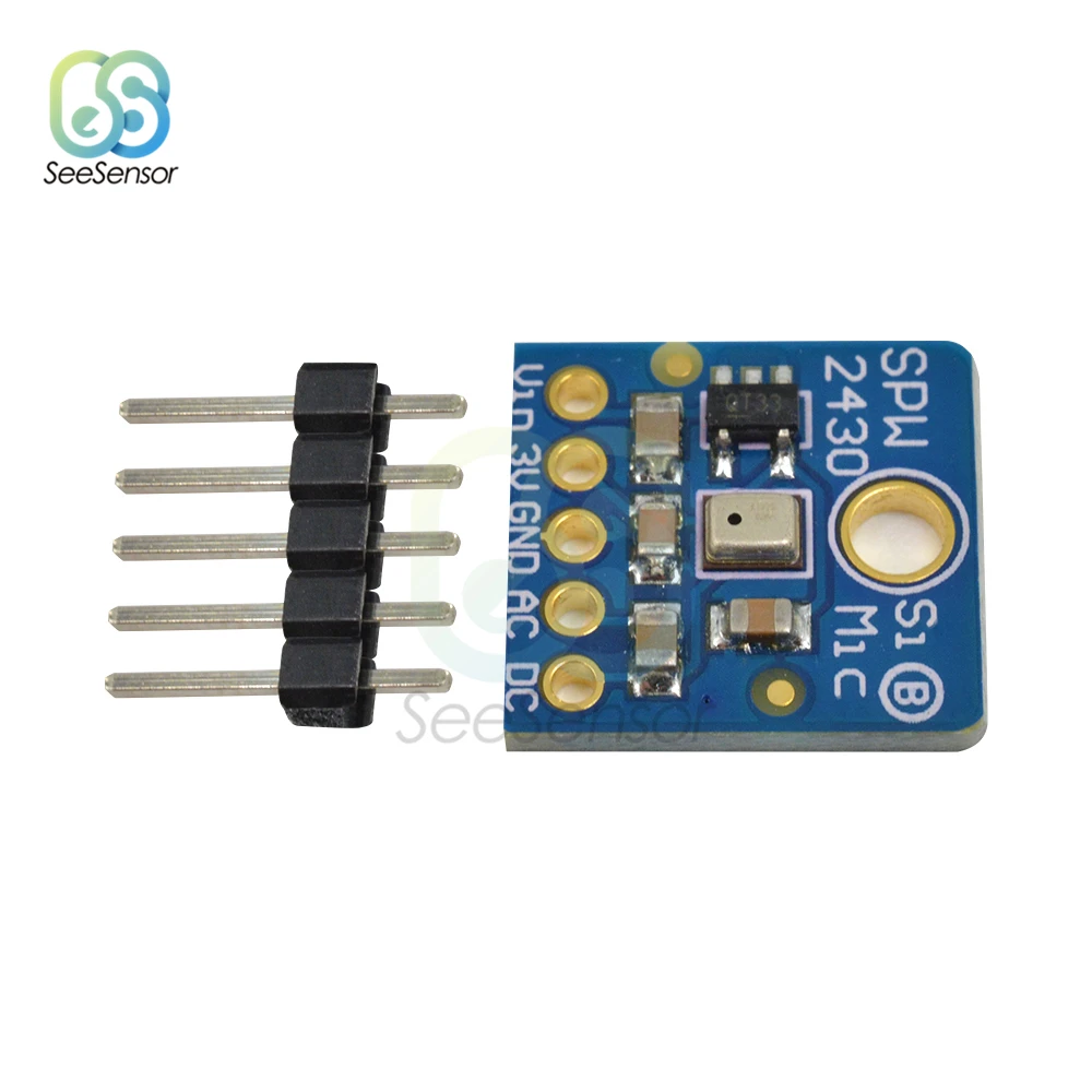 Кремниевый микрофон MEMS SPW2430 модуль датчика обнаружения звука широкий диапазон