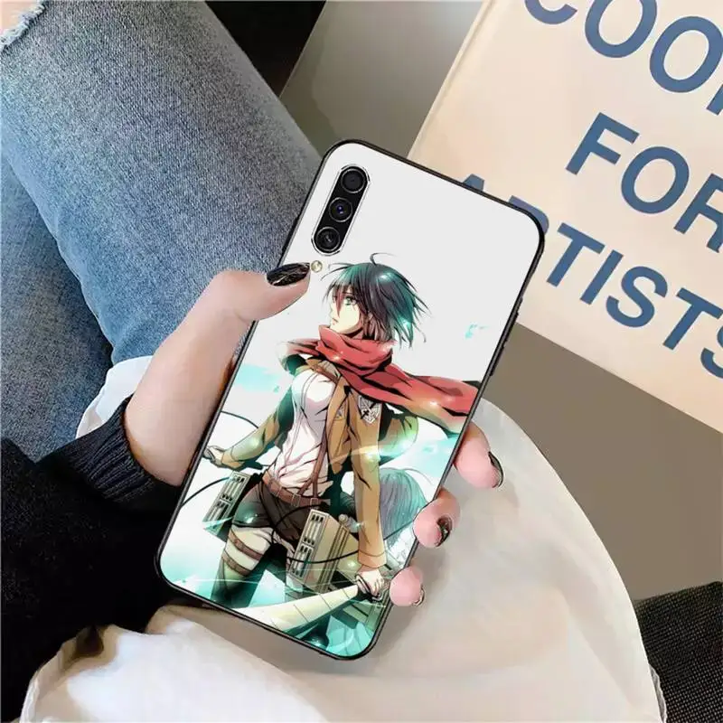 

Attack on Titan Japanese Anime Phone Case For Samsung galaxy A S note 10 7 8 9 20 30 31 40 50 51 70 71 21 s ultra plus