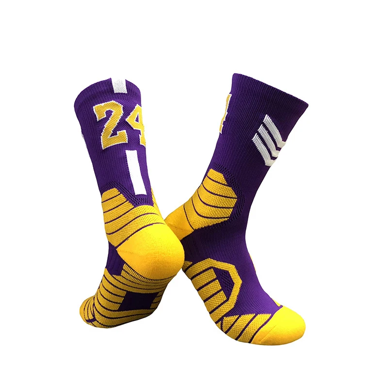 Professional Super Star Basketball Socks Elite Thick Sports Socks Non-Slip Durable Skateboard Towel Bottom Socks Stocking