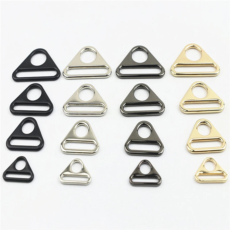 5pcs Metal Triangle Shape Ring Buckle Adjustable for Webbing Leather Craft Bag Strap Belt Garment Luggage DIY Accessory | Дом и сад