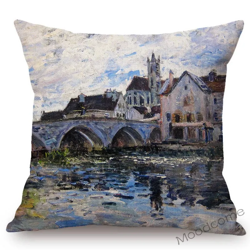 Импрессионизм мастер Альфреда Sisley известная картина маслом деревня пейзаж