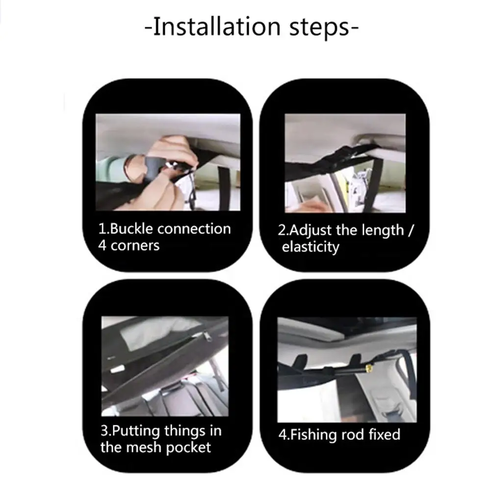 53 * 72см автомобиля сетка на потолок стеллаж для хранения полиэстер держатель