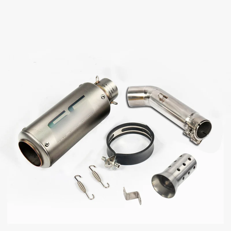 Выхлопная труба мотоцикла Модифицированная средняя связь трубы глушитель скольжения для Honda вариации Hornet 600 CB600F для CB600 дБ Kille - Цвет: D