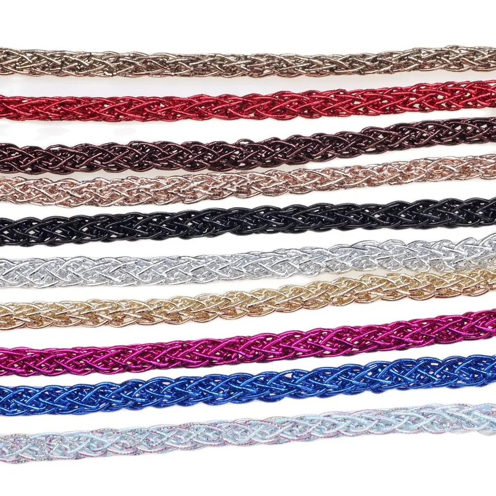 OlingArt 4 мм 5 м/лот золотистого и серебряного цвета металлическая цветная сетка