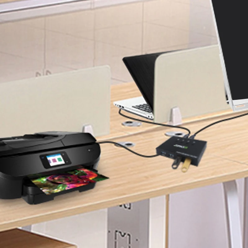 USB 2 0 переключатель KVM разветвитель коробка для 4 ПК совместное использование