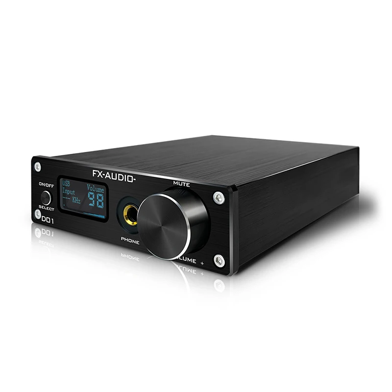 Усилитель FX Audio D01 DAC AMP Bluetooth 5 0 CSR8675 ES9038Q2M 32 бит 768 кГц DSD512 XU208 линейный выход декодер
