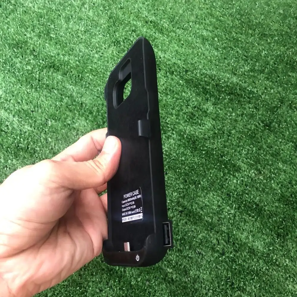 Портативный резервный внешний аккумулятор чехол для зарядного устройства 6800 мАч