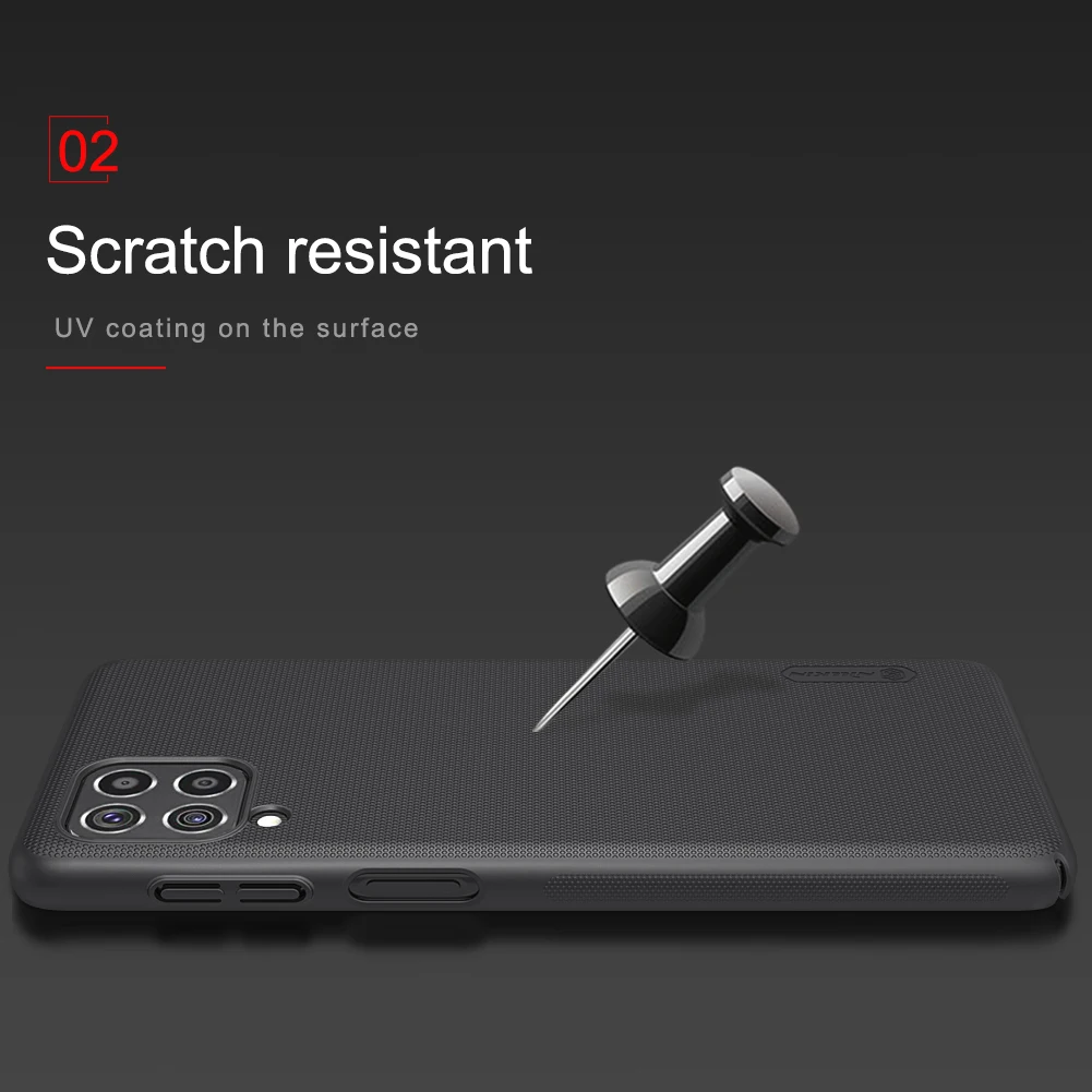 

For Samsung Galaxy F62 Case 6.7 inch NILLKIN Frosted Shield PC Matte Hard Fundas Back Cover For Samsung F62 Protection Cases