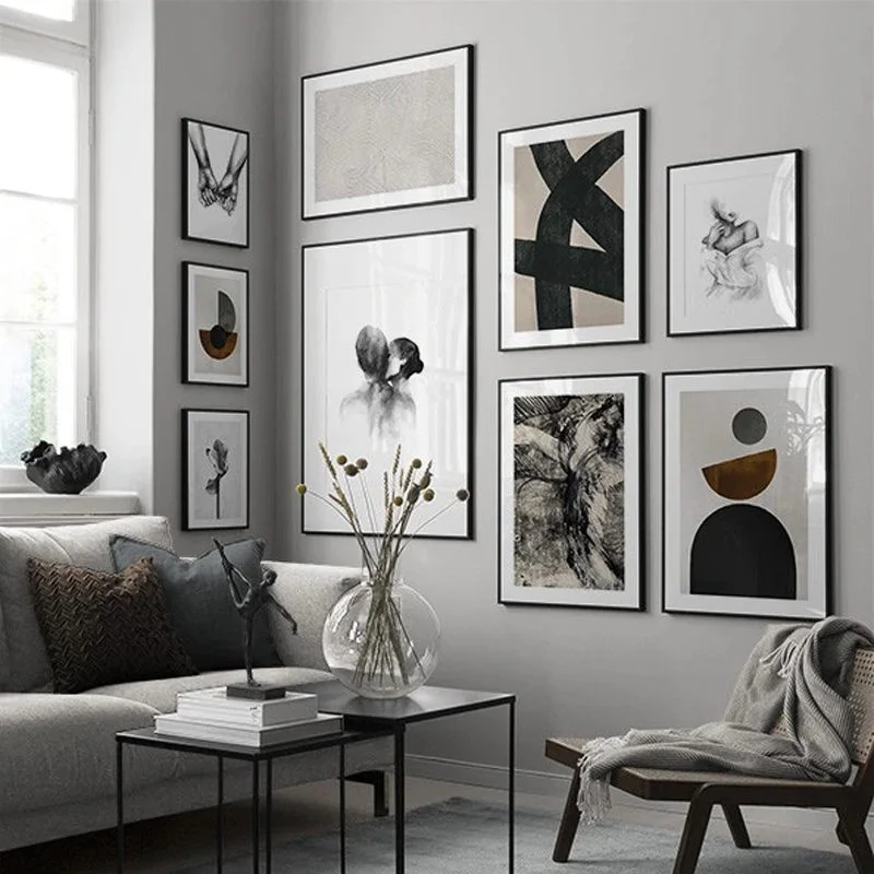 

Modern Fashion Lady Body Art Canvas Painting Abstract Natural Landscape Picture Poster Print Paintings Living Room Home Decor