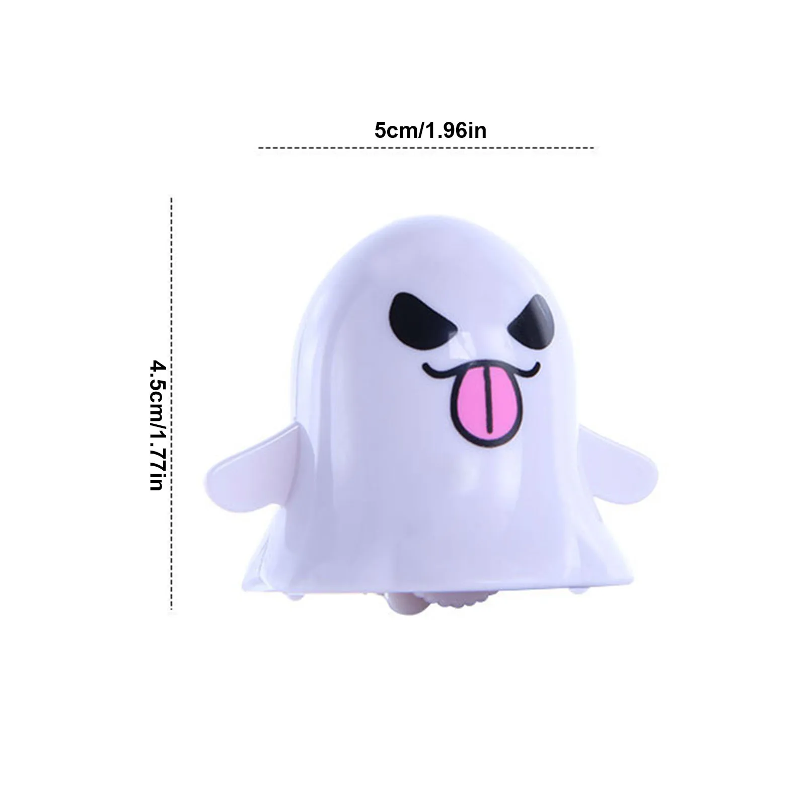 

Ghost Shape Wind-Up Toy Cute Ghost Elf Clockwork Winding Plastic White Ghost Halloween Christmas Small Gifts For Children's Toys