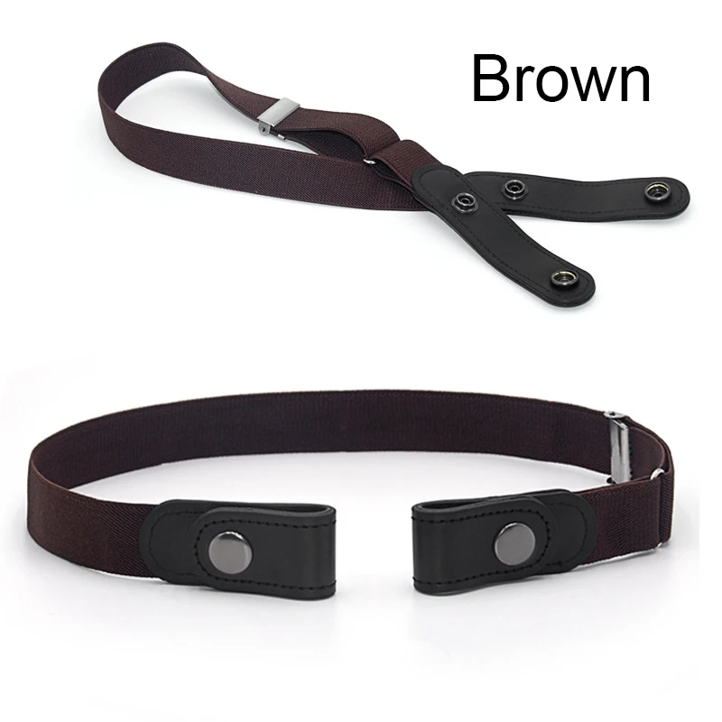 

Invisible Lazy Buckle-free Stretch Elastic Waist Belt Weaving Belt No Hassle Waist Belt For Jean Pants Dresses