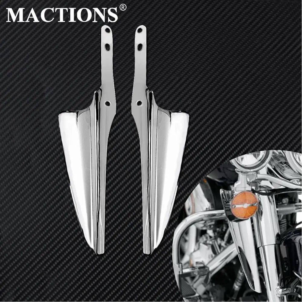 Передняя вилка для мотоцикла, ветроотражатели, хром для Harley Touring Road King 1995- Street Glide FLHXS Electra Glide FLHX