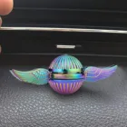 Металлический ручной Спиннер в стиле ретро с золотым крылом ангела, цветной Снитч, Спиннер для аутизма, СДВГ, для детей и взрослых, игрушки для снятия стресса на палец