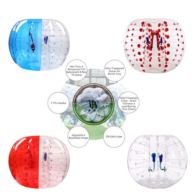 Бесплатная доставка 1 м детский надувной мяч для Зорба с воздушными пузырями