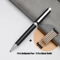 jinhao luxury quality brand 1pc new black ball gift ballpoint pen stationery office supplies ink pens