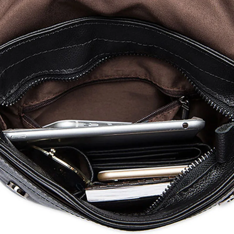 Мужская сумка через плечо из натуральной кожи модная сумка-мессенджер Crazy Horse