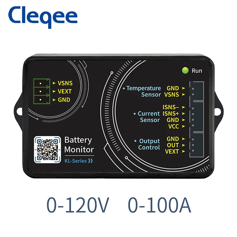 

Cleqee KL110F High-precision Bluetooth Coulomb Counter Lithium Battery Car Phosphate Capacity Detector for Motorhome 100A 120V