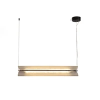 nordic modern led chandelier for dining room acrylic lampshade gold black simple restaurant study office decor suspension lights
