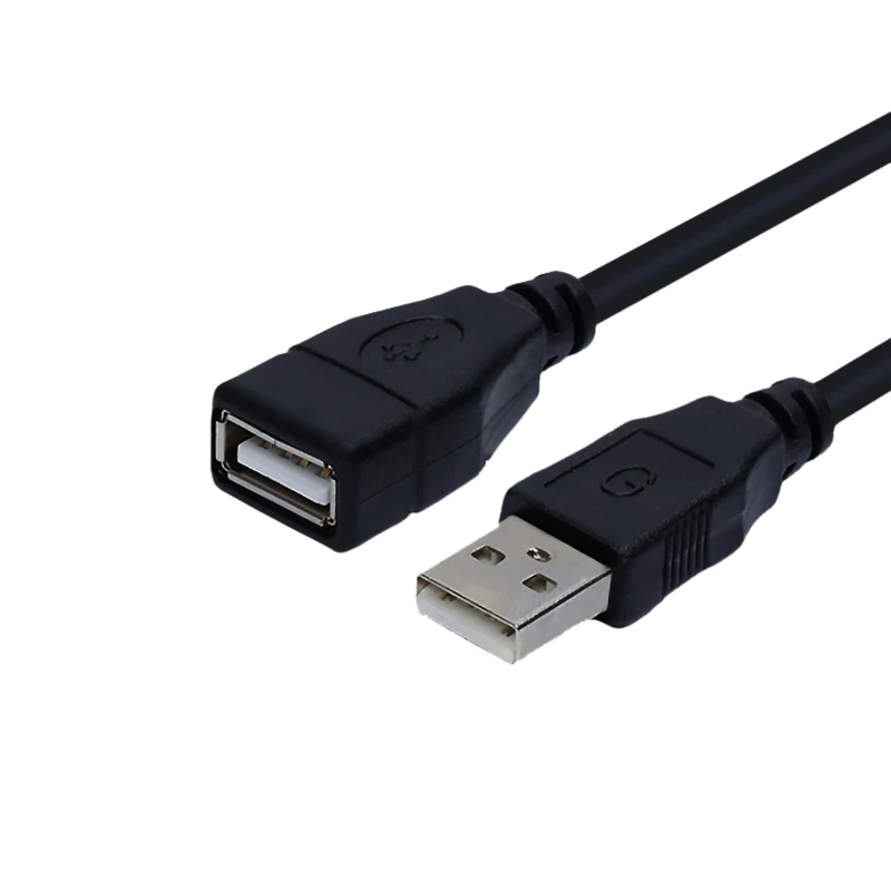 

USB Extension Cable Fast Speed USB 2.0 Cable Male to Female Black 1m 1.5m 2m 3m Data Sync USB 2.0 Extender Cord Extension Cable