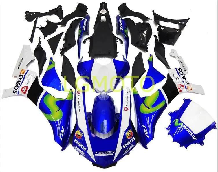 

Комплект обтекателей ABS для мотоцикла, подходит для белого, синего YAMAHA YZF R1 YZF1000 R1 2015 2016 2017 2018 2019, комплекты кузова