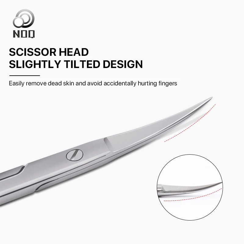 Ножницы русские маникюрные с изогнутыми кончиками профессиональные из