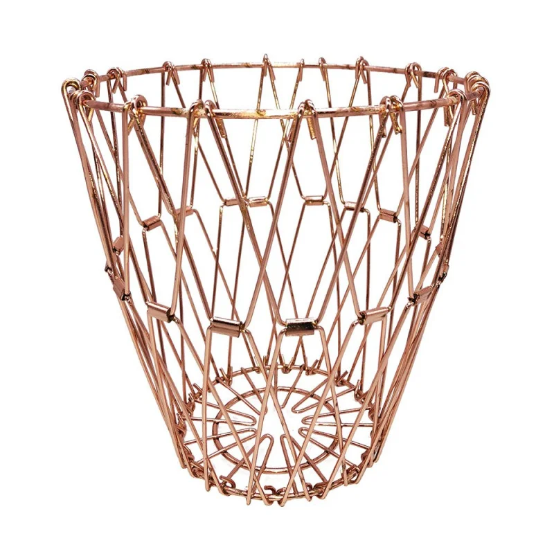 Горячая продажа металлическая корзина для хранения складной многоцелевой