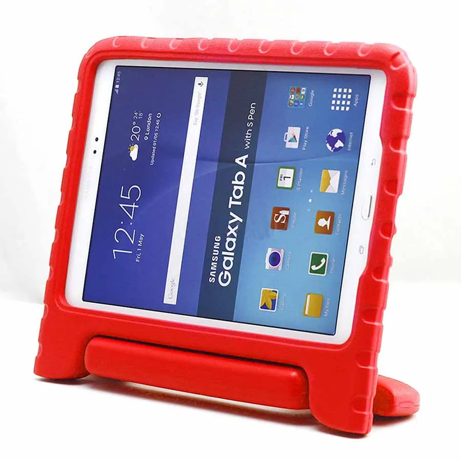 Детский ударопрочный чехол EVA для samsung GALAXY Tab A, 8,0 дюймов, T350, T351, T355, безопасный пенопластовый чехол для планшета, чехол с ручкой и подставкой