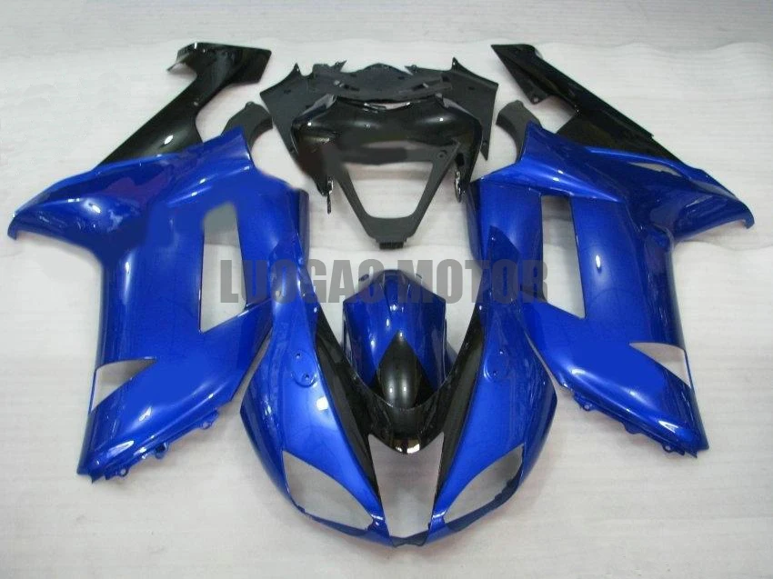 

Injection Fairing kit for Kawasaki Ninja ZX6R ZX 6R ZX636 2007 2008 Sky Blue black motorcycle bodywork fairings set ZX6R 07 08