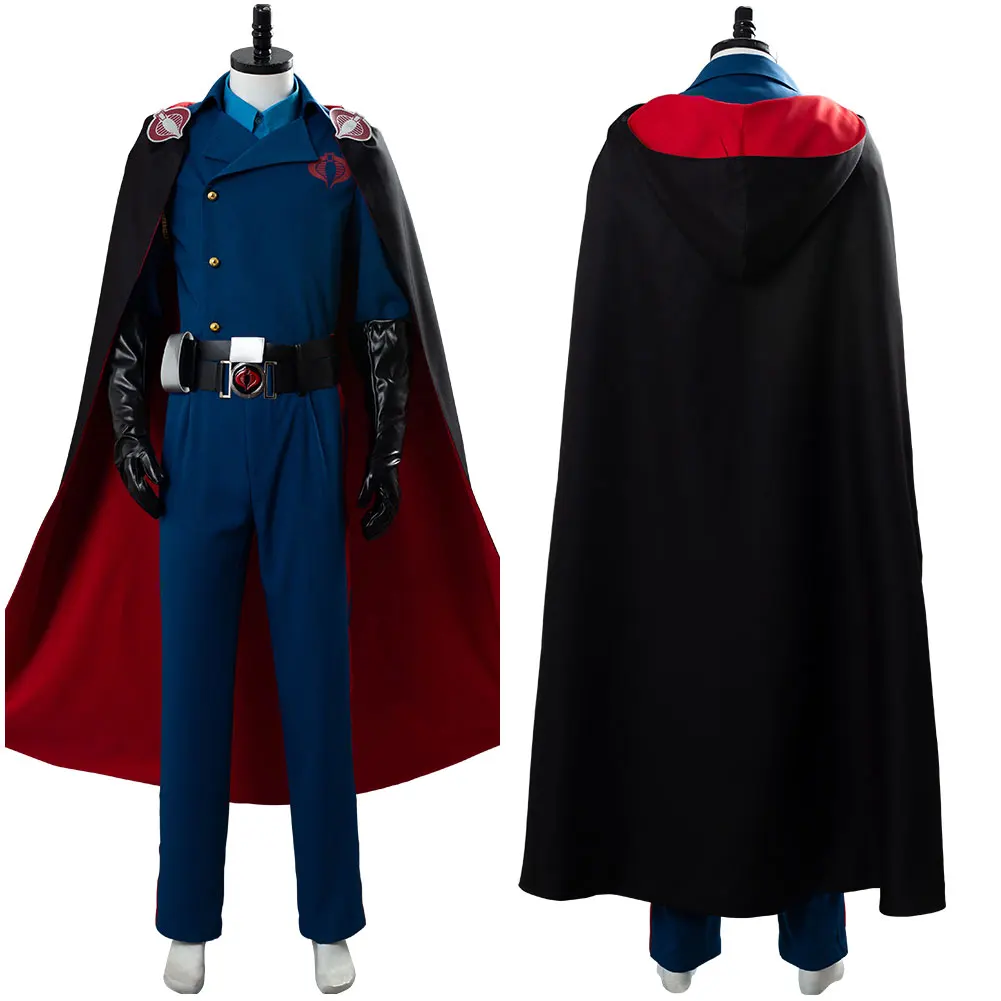 

G.I. Joe:The Rise of Cobra Cosplay Cobra Commander Costume Uniform Cloak Adult Halloween Carnival Costume Men Custom