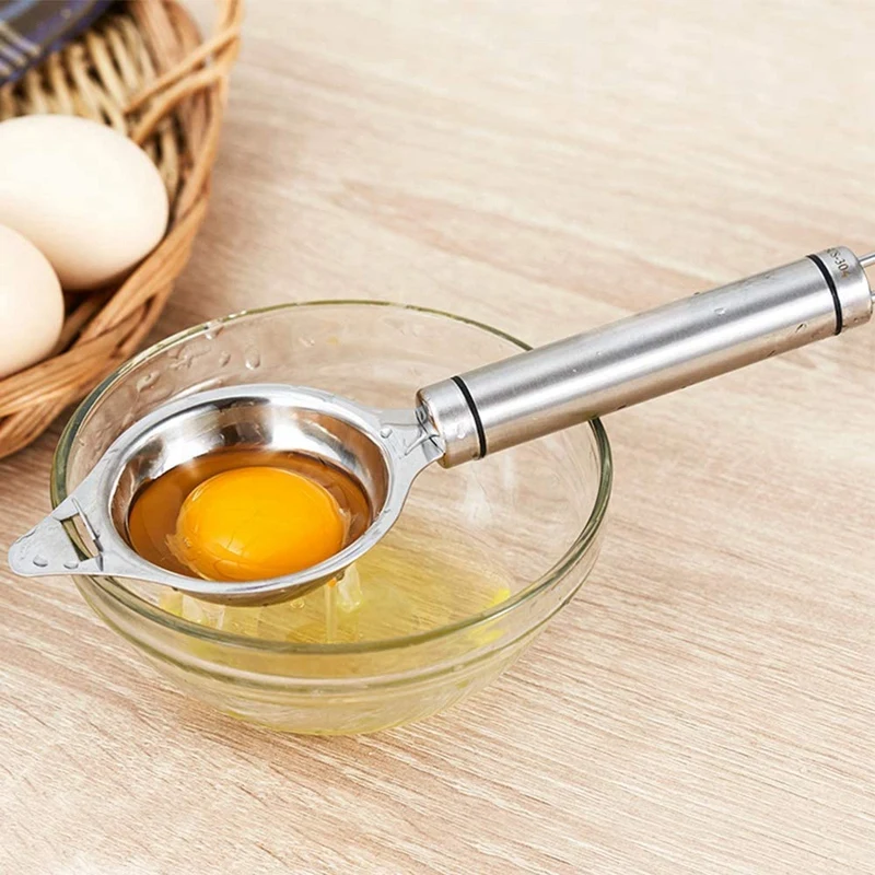 

4 Pcs Stainless Steel Egg White Separator,Egg Divider,Egg Yolk Filter Separator Egg Strainer Egg Sieve,Kitchen Gadgets